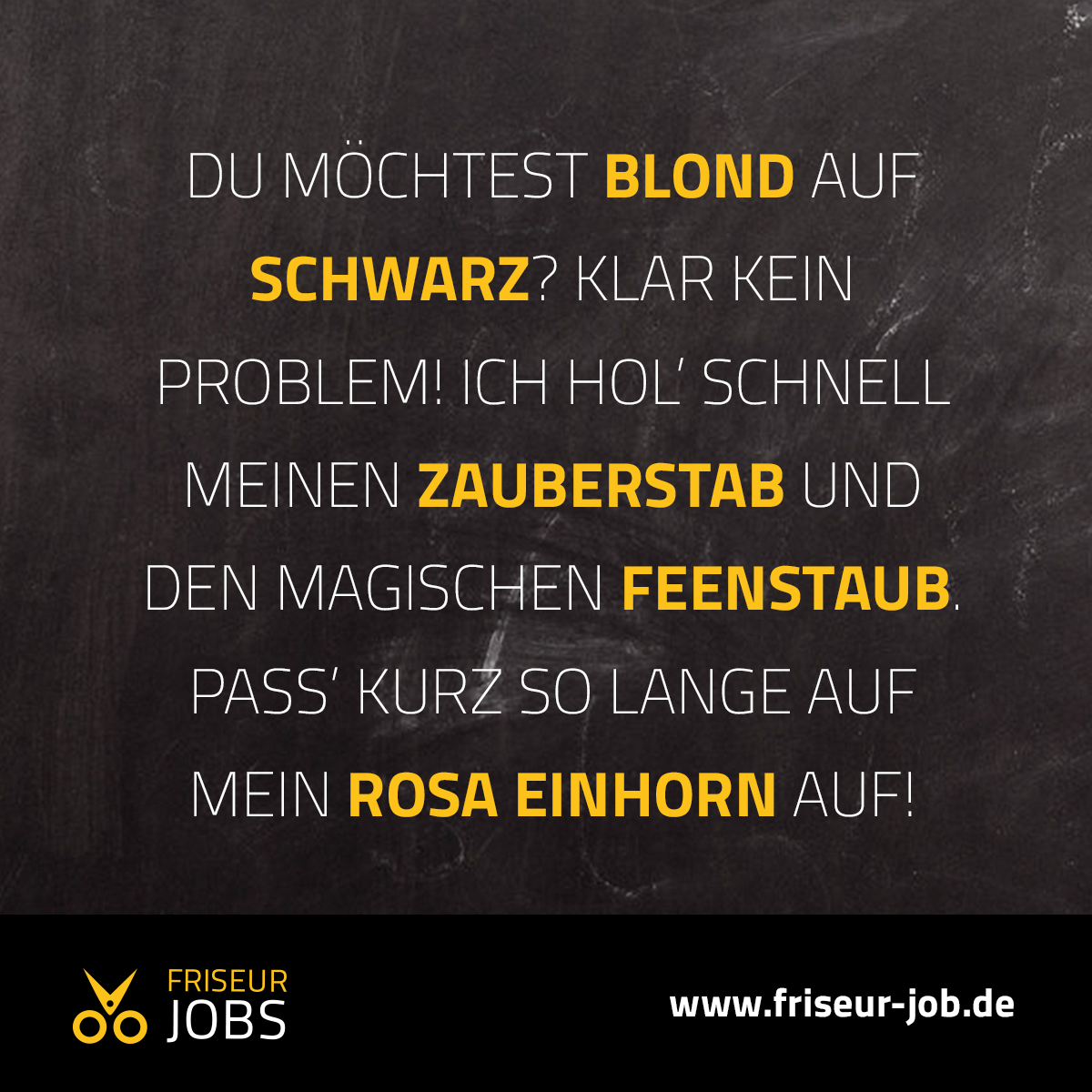Manic Monday – blond auf schwarz