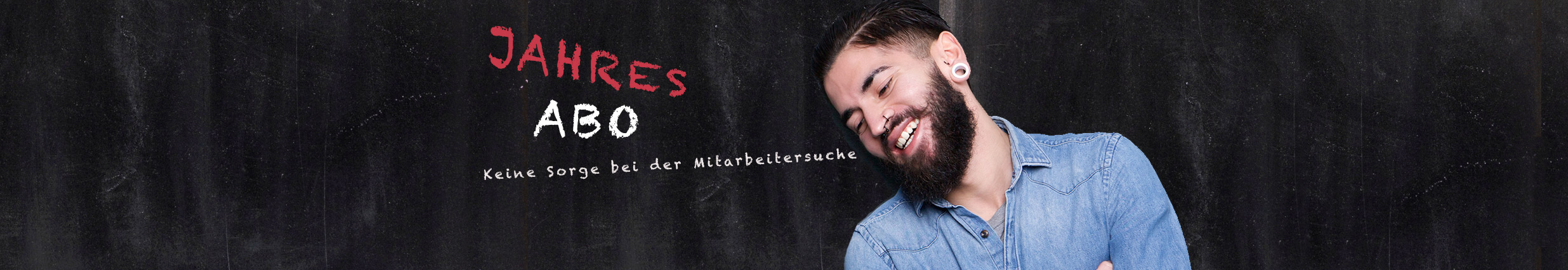 Mitarbeitersuche mit Jahresabo